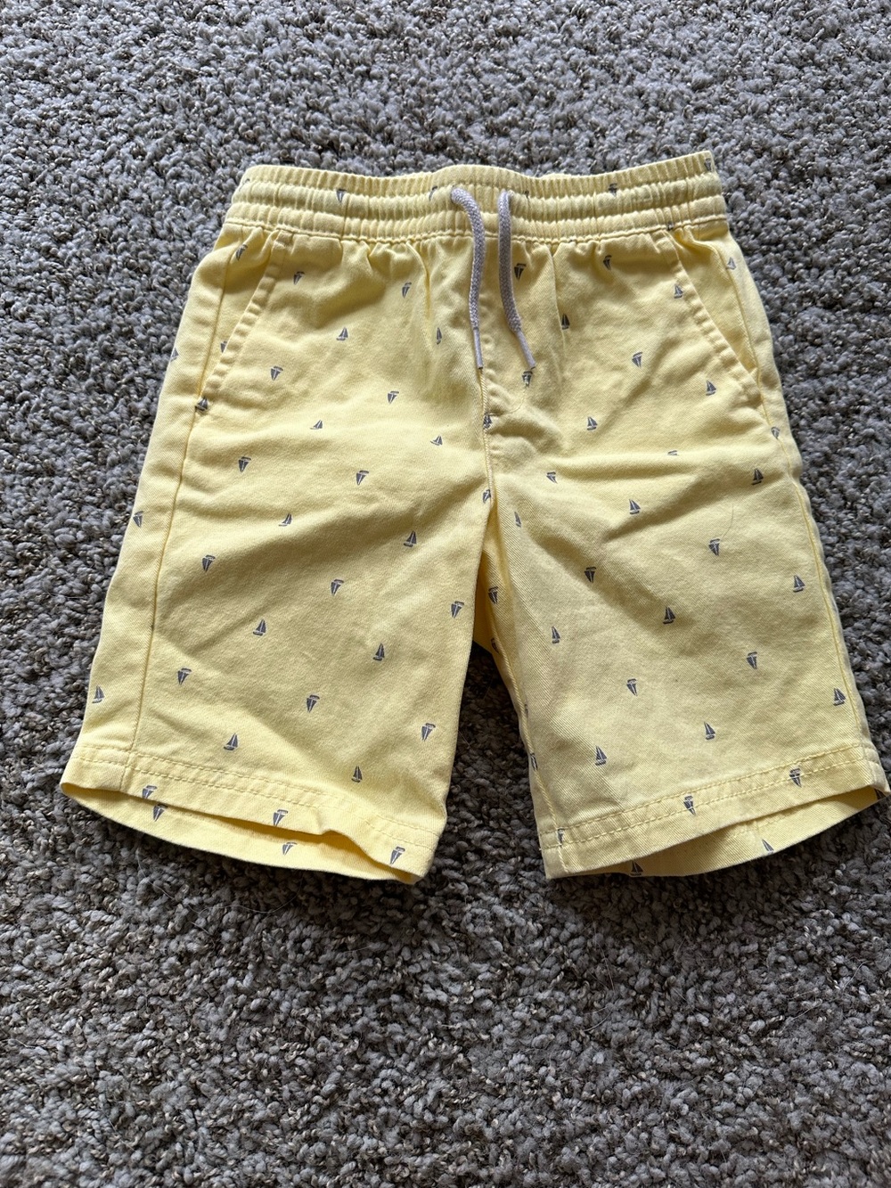 Yellow Old Navy Nautical Print Drawstring Shorts NWOT